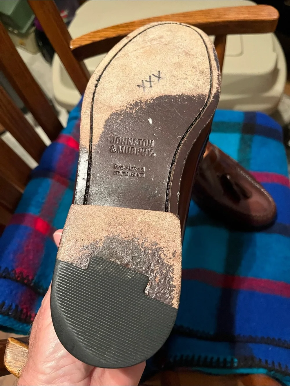Johnston & Murphy Brown Leather Tassel Loafers 9M